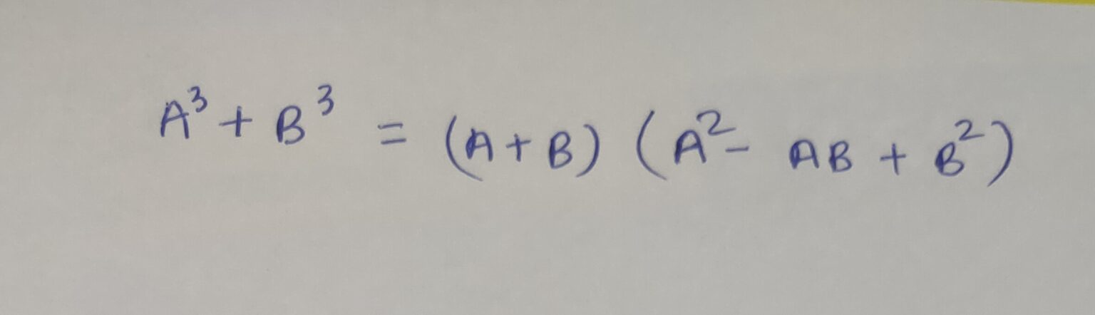 A Cube Plus B Cube With Examples - Exam Winners